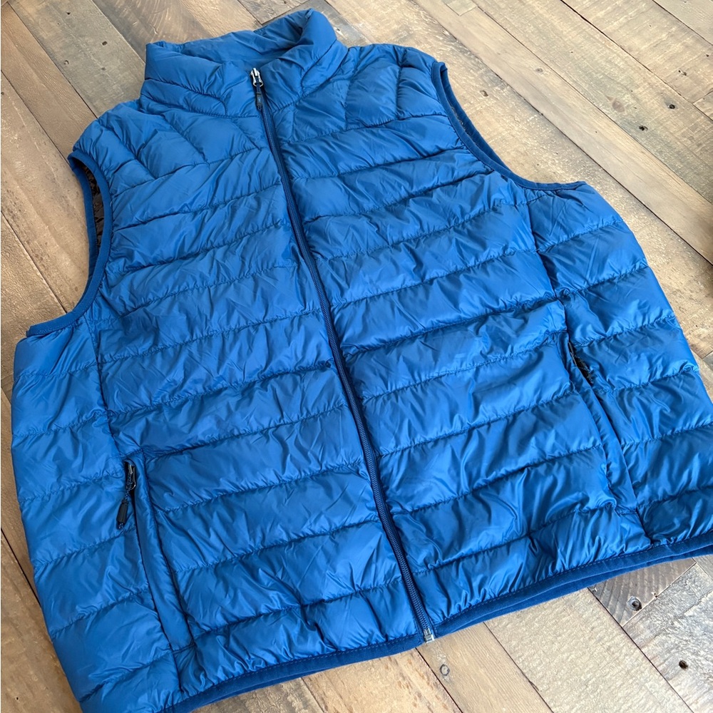 Hawke & Co Down Packable Lightweight Puffer Vest Blue XL